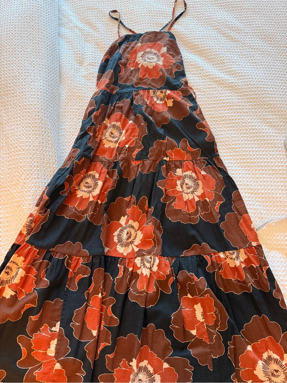 Floral Tie Maxi Dress